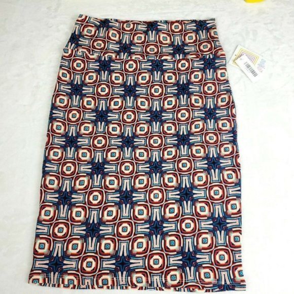 NWT LulaRoe Cassie Skirt Womens Size Small Multicolor Stretch - Picture 1 of 6